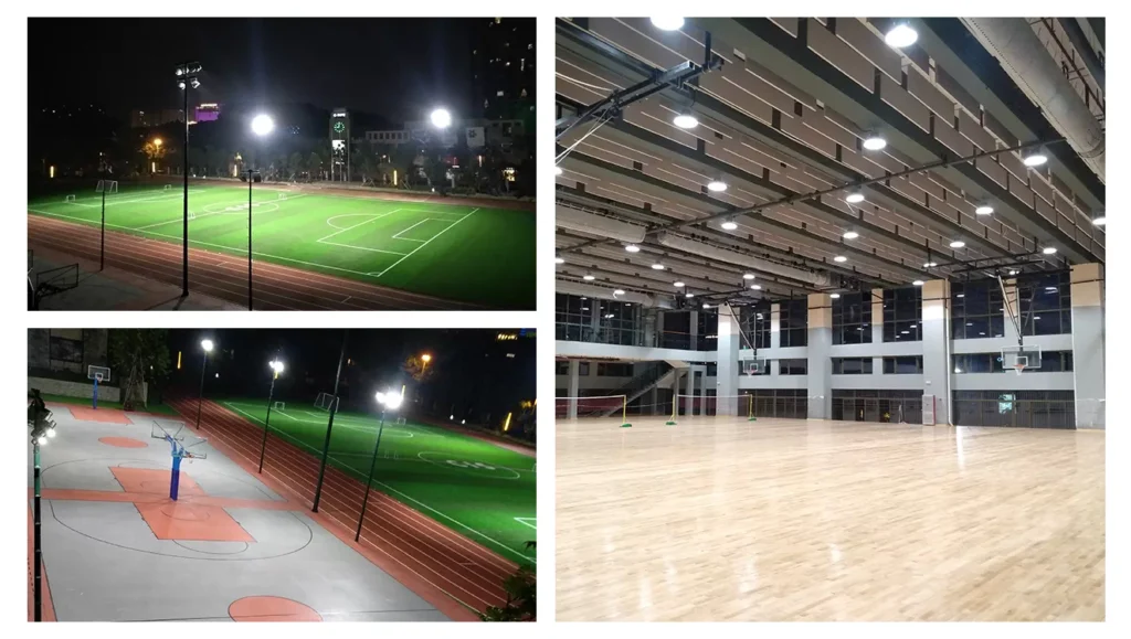 normes d'eclairage a led pour les stades