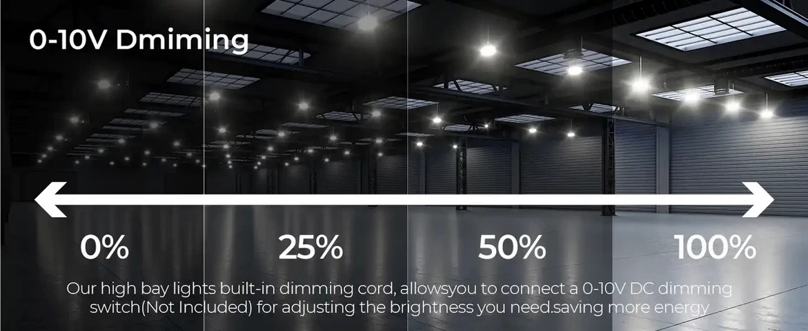 UFO LED High Bay Light 0-10V dimming