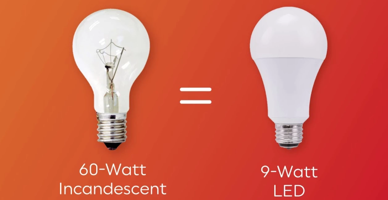 luz incandescente vs led