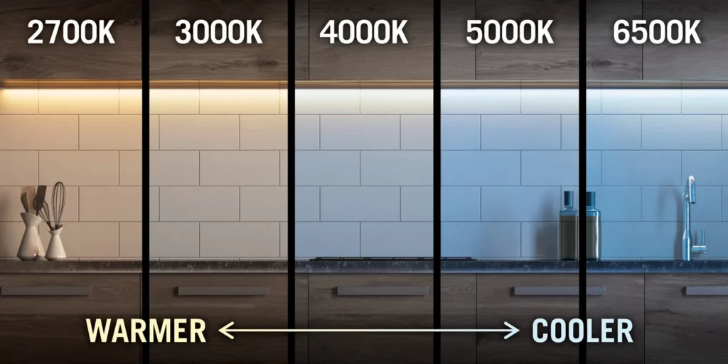 Temperatura colore bianco 2700K 6500K