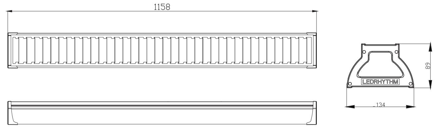 led linear lighting-size