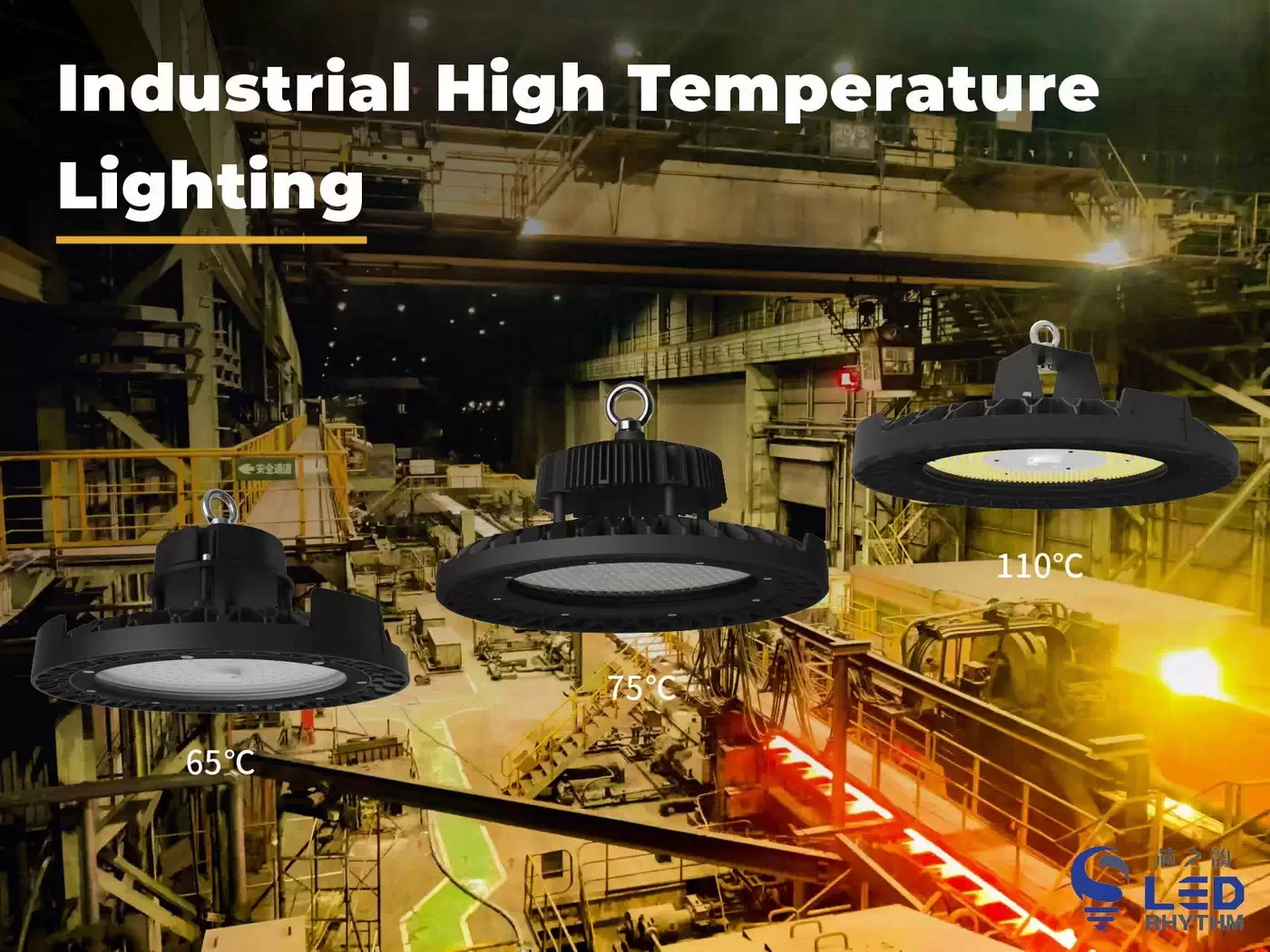 resistente al calore 65 ℃ alta temp alta baia ha portato luci