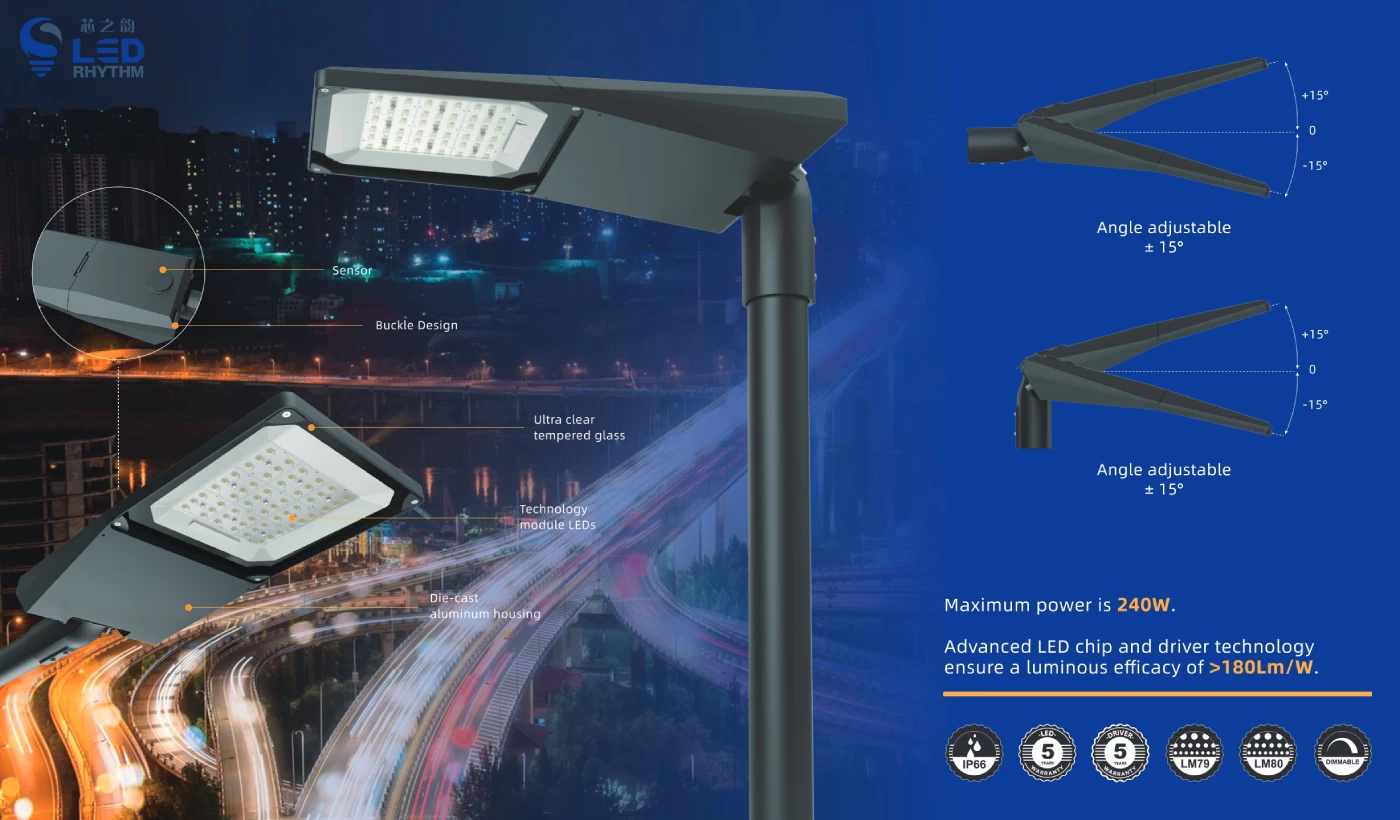 luz de rua comercial led