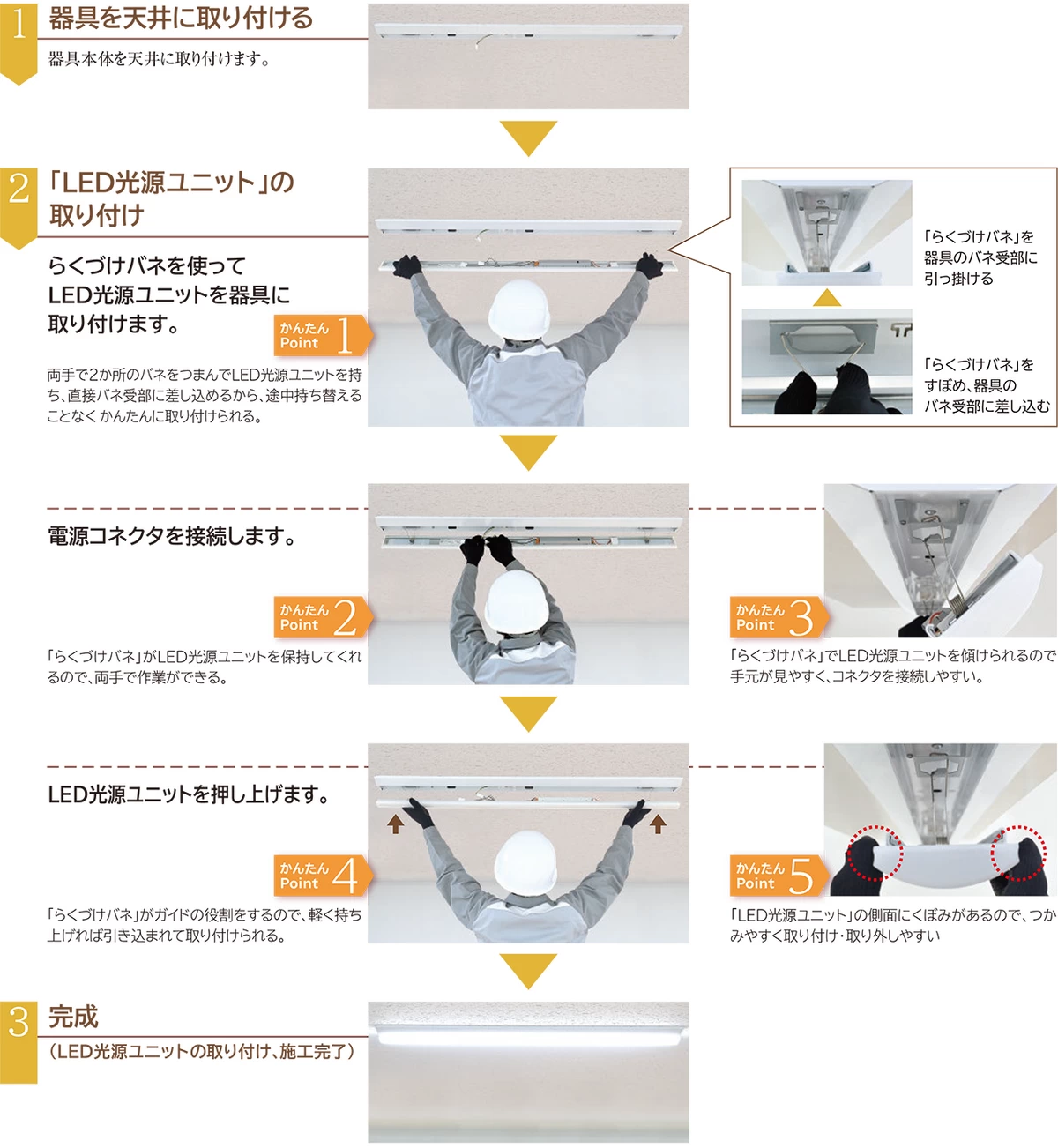 led ベース ライト 取り付け