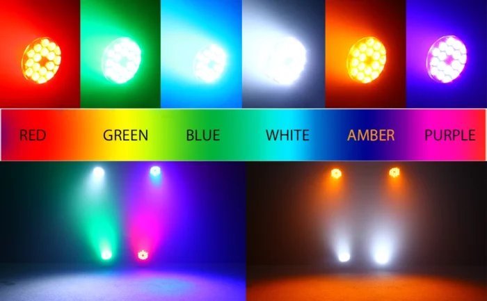 cores de luzes led