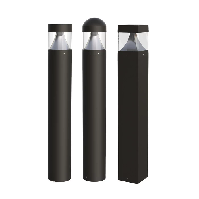 導かれた景色の照明ボラードライト