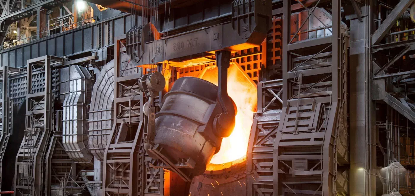 iluminação led para siderurgia