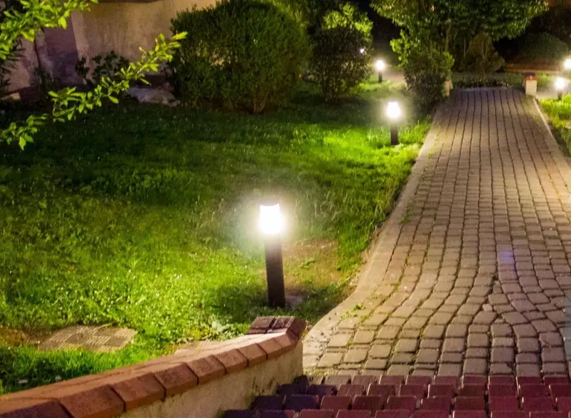 庭の景観照明