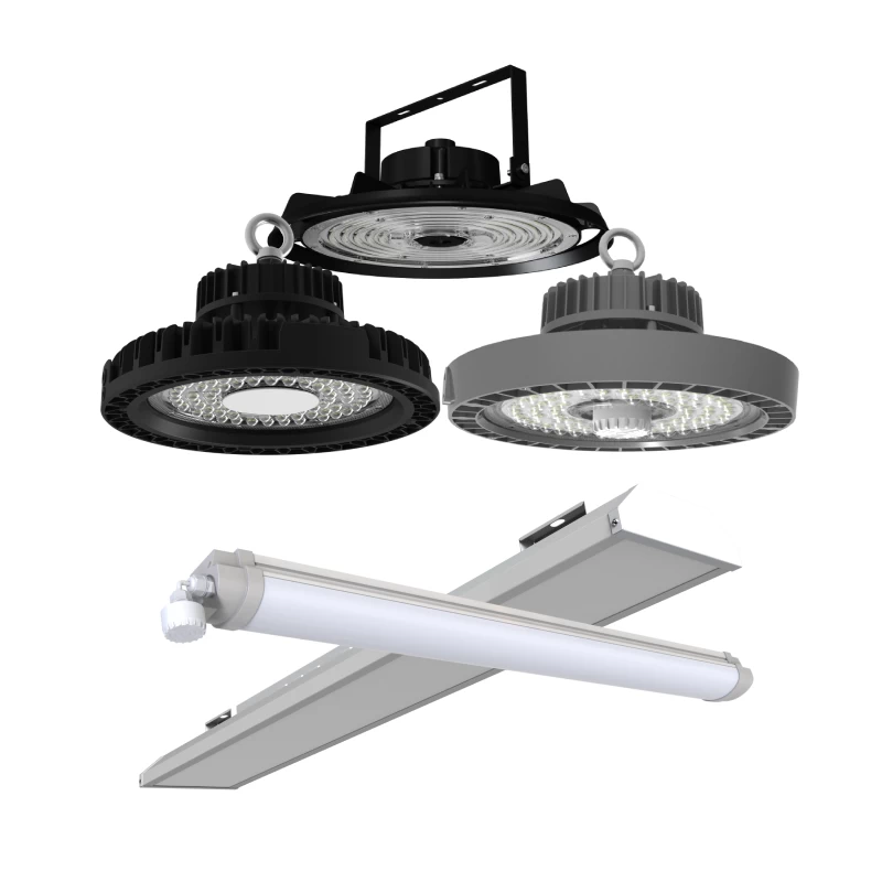 Luces LED para graneros con postes