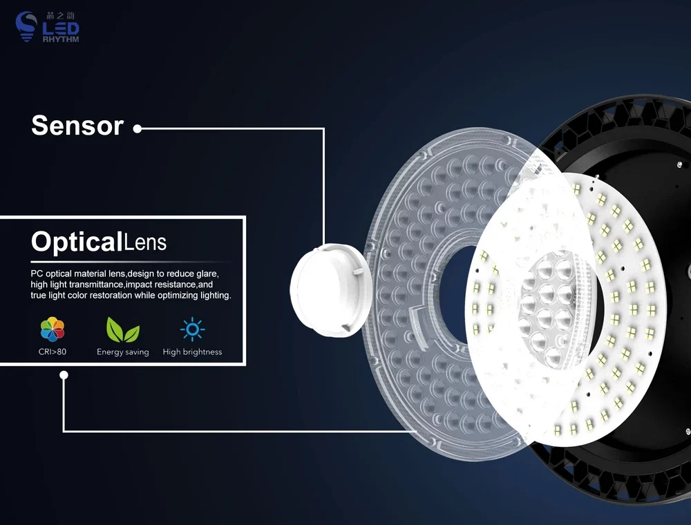 Iluminación LED para almacenes con sensor de movimiento